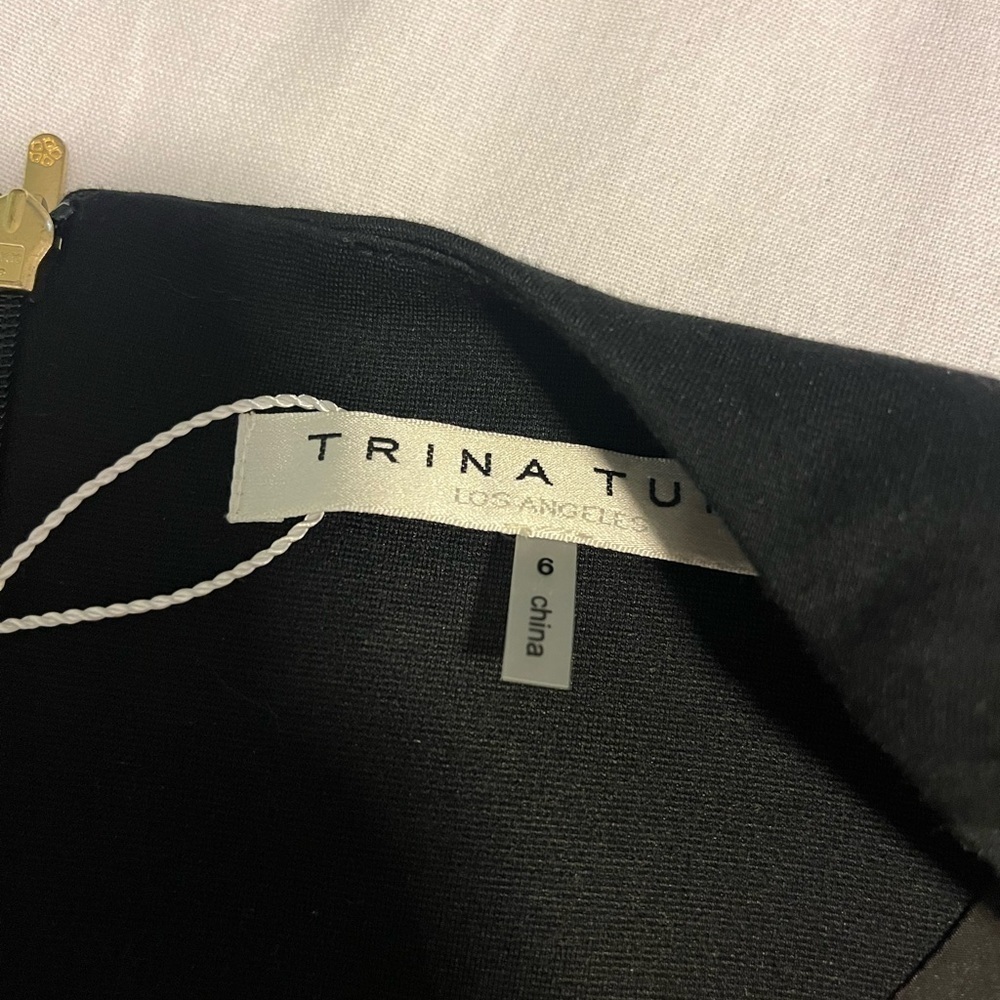 Trina Turk black bell sleeve dress - Picture 3 of 5